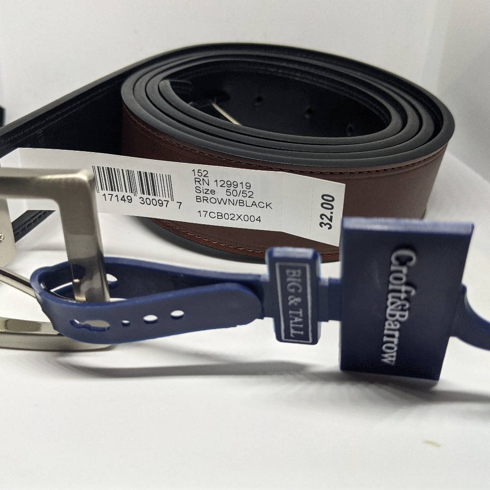 Sz 50-52 reversible Dress Belt Nice soft leather